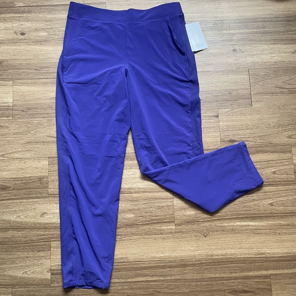 Athleta Pants Brooklyn Lined Tapered Mid Rise Jogger Pant Noble Blue NEW 14T - Picture 6 of 12